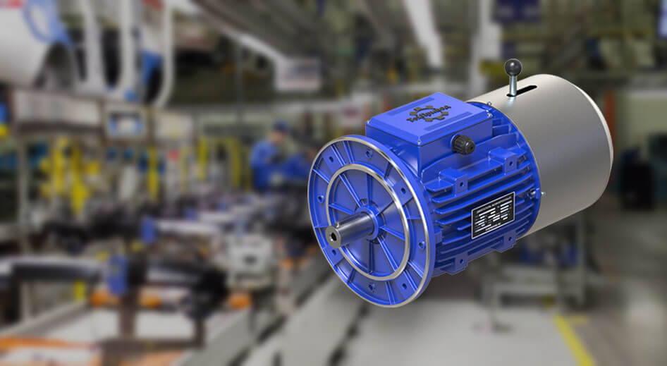 Двигатели со встроенным электромагнитным тормозом