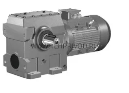 Мотор-редуктор WSH107 Y 11KW-4P-52,46-M4-0° 